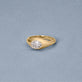 Stone and Strand 14K Yellow Gold Birthstone Icon Pinky Ring Editorial Image