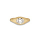 Stone and Strand 14K Yellow Gold Birthstone Icon Pinky Ring Front Image