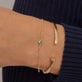 Image of 14K Yellow Gold Birthstone Solitaire Bracelet with Stone and Strand Bracelets