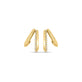 Stone and Strand 14K Yellow Gold Blair Diamond Pave Cuff Earrings Front Image