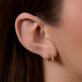 Image of 14K Yellow Gold Blair Diamond Pave Cuff Earrings on Models Ear