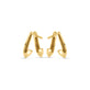 Stone and Strand 14K Yellow Gold Blair Diamond Pave Cuff Earrings Rear Image