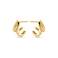 Stone and Strand 14K Yellow Gold Blair Diamond Pave Cuff Earrings Side Image