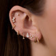 Image of 14K Yellow Gold Blair Diamond Pave Cuff Earrings with Stone and Strand Earrings