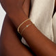 Image of 10K Yellow Gold Blue Lagoon At Twilight Bracelet with Stone and Strand Bracelets