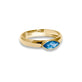 Stone and Strand 10K Yellow Gold Blue Skies Gallant Ring Side Image
