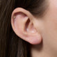 Image of 14K Yellow Gold Boiled & Bougie Flat Back Piercing Earring on Models Ear