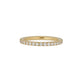 Stone and Strand 14K Yellow Gold Bold Diamond Eternity Ring Front mage