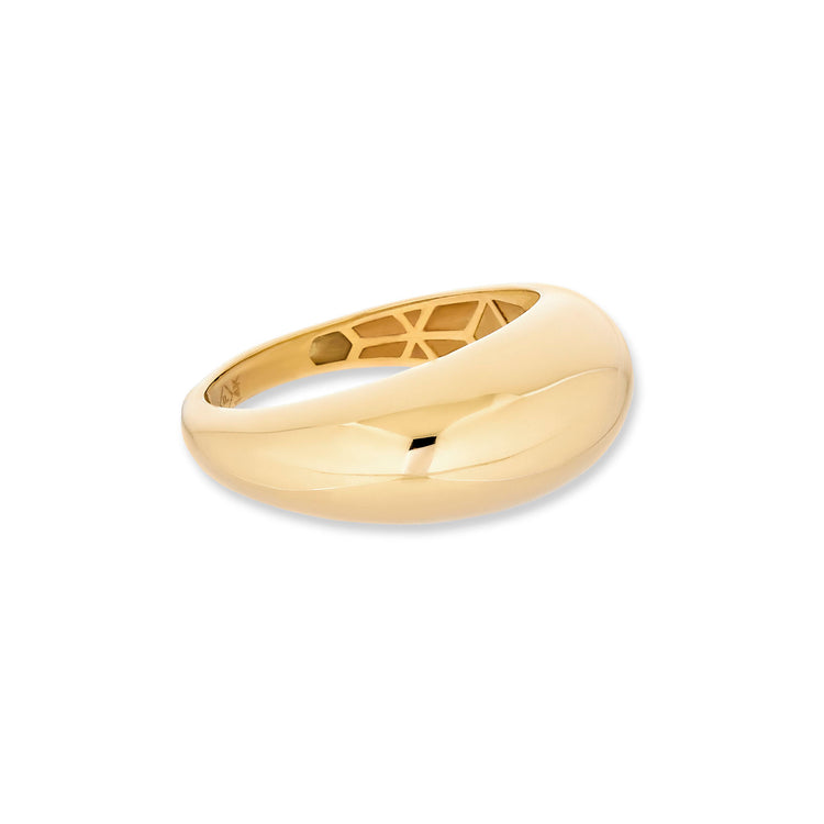 Stone and Strand 14K Yellow Gold Bold Form Ring Side Image
