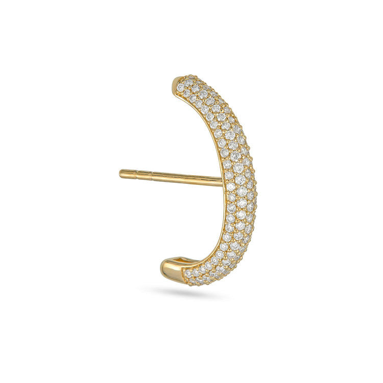 Stone and Strand 14K Yellow Gold Bold Pave Suspender Side Image
