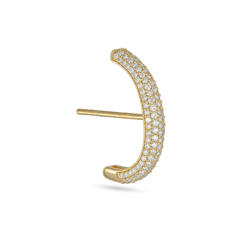 Stone and Strand 14K Yellow Gold Bold Pave Suspender Side Image