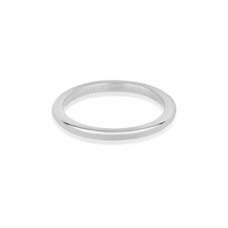 White Gold Bold Pave White Diamond Band