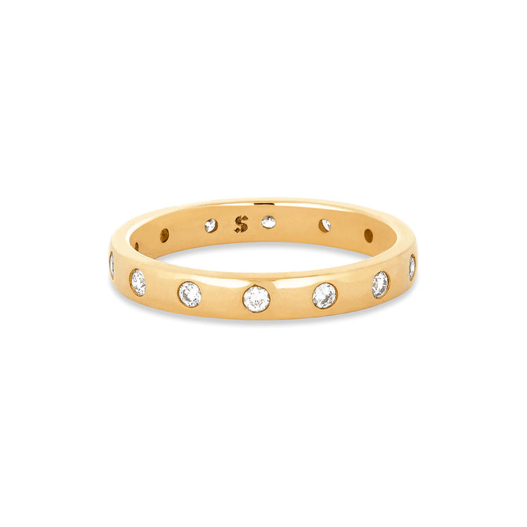 Stone and Strand 14K Yellow Gold Bold Together Forever Band Rear Image