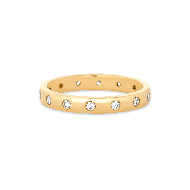 Stone and Strand 14K Yellow Gold Bold Together Forever Band Side Image