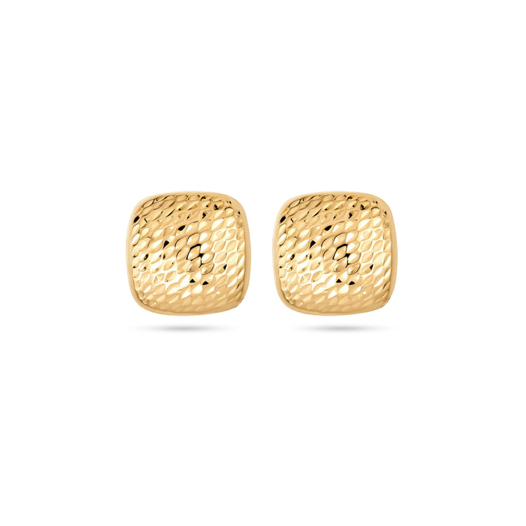 Stone and Strand 14K Yellow Gold Bond Oversized Earrings Front Image