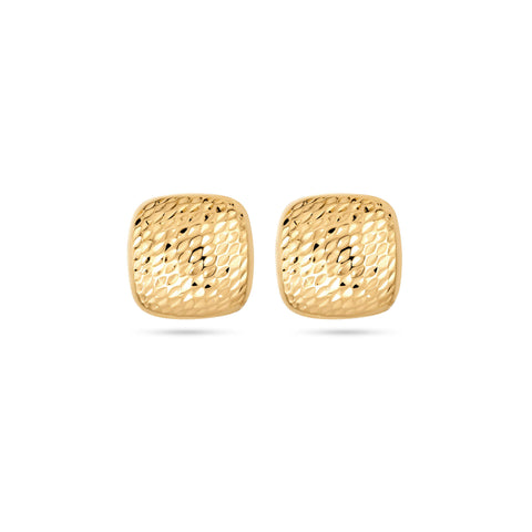 Stone and Strand 14K Yellow Gold Bond Oversized Earrings Front Image