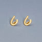 Stone and Strand 14K Yellow Gold Bowie Earrings Editorial Image