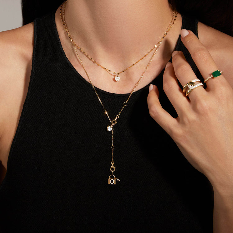 Image of 14K Yellow Gold Pivot by Stone and Strand 4-Way DC Cable Chain with Stone and Strand jewelry