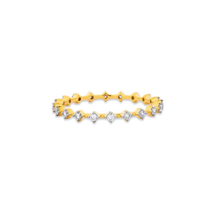 Stone and Strand 14K Yellow Gold Bright Lights Eternity Band Side Image
