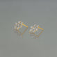 Stone and Strand 14K Yellow Gold Bright Lights Galactic Studs Editorial Image