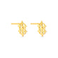 Stone and Strand 14K Yellow Gold Bright Lights Galactic Studs Rear Image