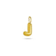 Stone and Strand 14K Yellow Gold Bubble Tea Initial Charm L Initial Rear Image