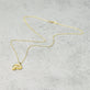 Stone and Strand 14K Yellow Gold Bubble Tea Initial Necklace P Initial Editorial Image