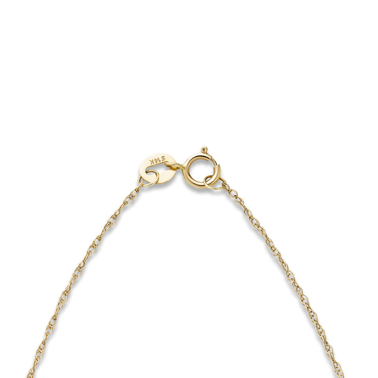 Stone and Strand 14K Yellow Gold Bubble Tea Initial Necklace Clasp Image