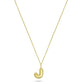 Stone and Strand 14K Yellow Gold Bubble Tea Initial Necklace J Initial Image