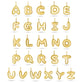 Stone and Strand 14K Yellow Gold Bubble Tea Initial Necklace Initials Image