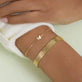 Image of 10K Yellow Gold Butterfly Bracelet with Stone and Strand Bracelets