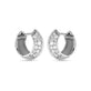 Stone and Strand Sterling Silver Buvette LAB-Created Pave Earrings Side Image