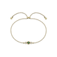 Stone and Strand 10K Yellow Gold Birthstone Diamond Bonbon Bracelet with Emerald Front Image