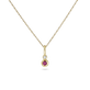 Birthstone Diamond Bonbon Necklace Ruby July