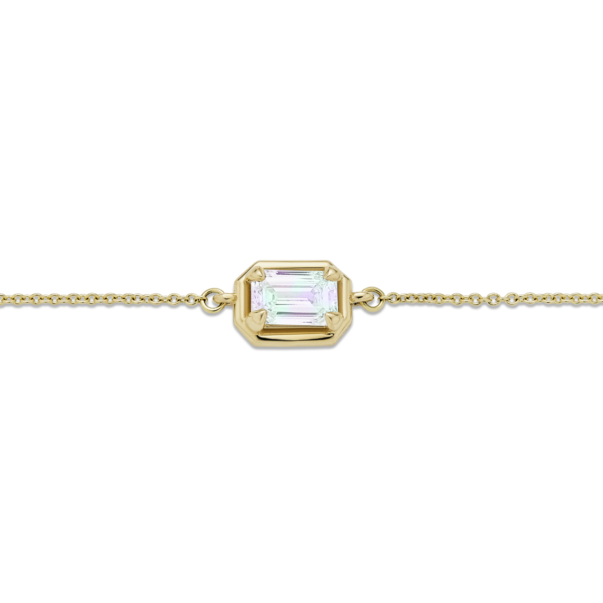 Birthstone Emerald Cut Bonbon Bracelet – STONE AND STRAND