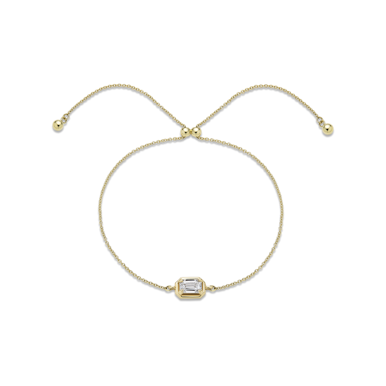 August Birthstone Emerald Cut Bangle