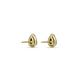 Stone and Strand 14K Yellow Gold Birthstone Pear Bonbon Studs with Emerald Rear Image
