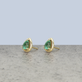 Stone and Strand 14K Yellow Gold Birthstone Pear Bonbon Studs with Emerald Editorial Image