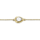 Birthstone Pear Cut Bonbon Bracelet White Diamond April