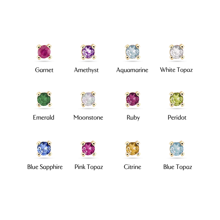 Elegant Pear Birthstone Necklace