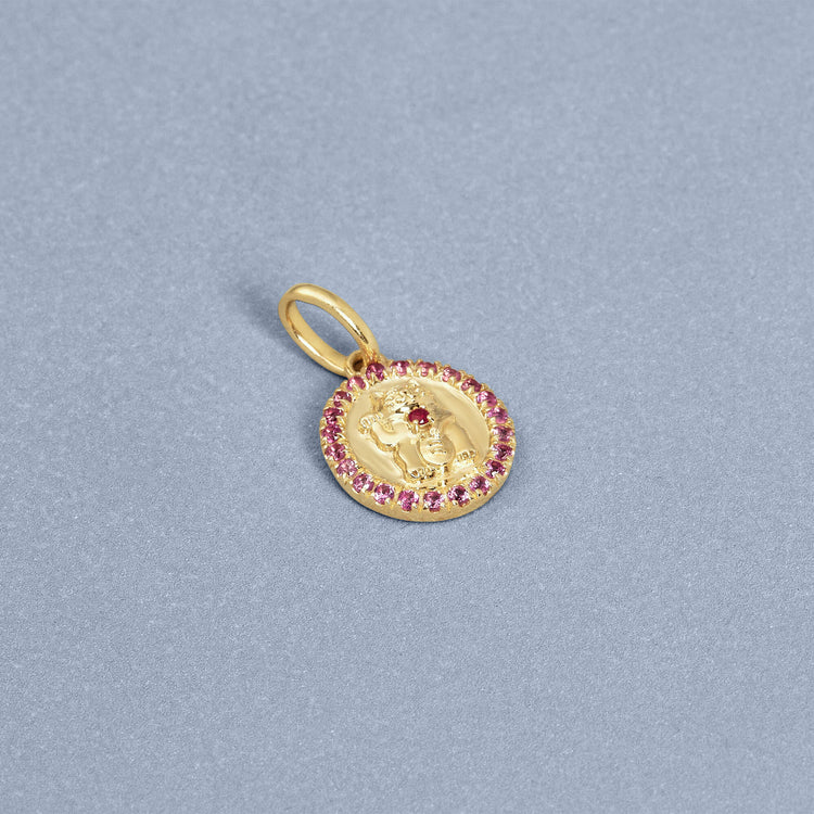 Stone and Strand 10K Yellow Gold Cast Of Fortune Gold Charm Editorial Image