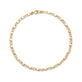 Stone and Strand 10K Yellow Gold Chained to My Heart Anklet Front Image