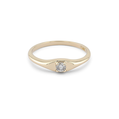 Stone and Strand 14K Yellow Gold Cherish Birthstone Ring Front Image
