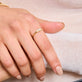 Image of 14K Yellow Gold Cherish Birthstone Ring on Models Hand