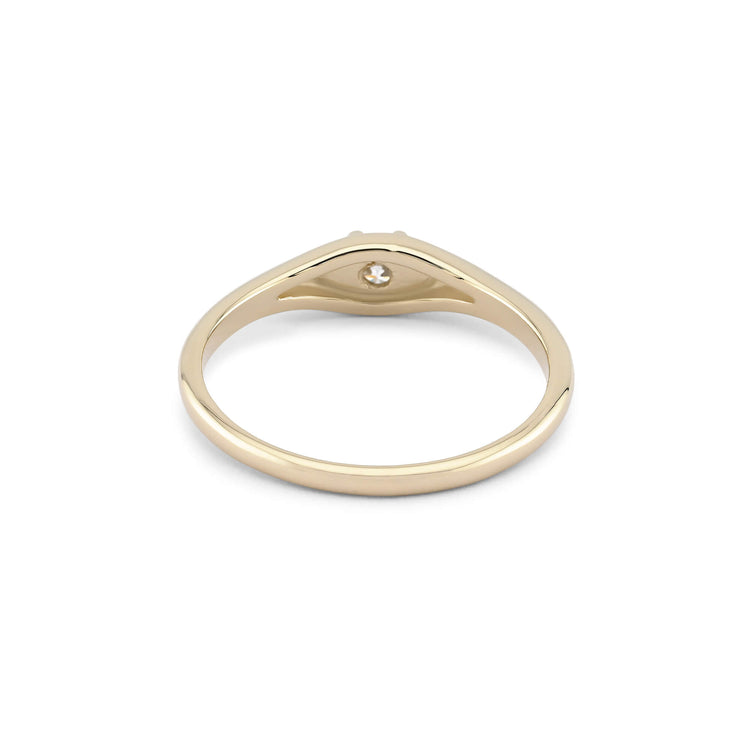 Stone and Strand 14K Yellow Gold Cherish Birthstone Ring Rear Image