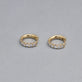 Stone and Strand 14K Yellow Gold Lab-Created Bold Second Hole Hoops Editorial Image