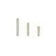 Side Image of 14K Yellow Gold Lab-Created Bold Hoop Trio on Models Ear