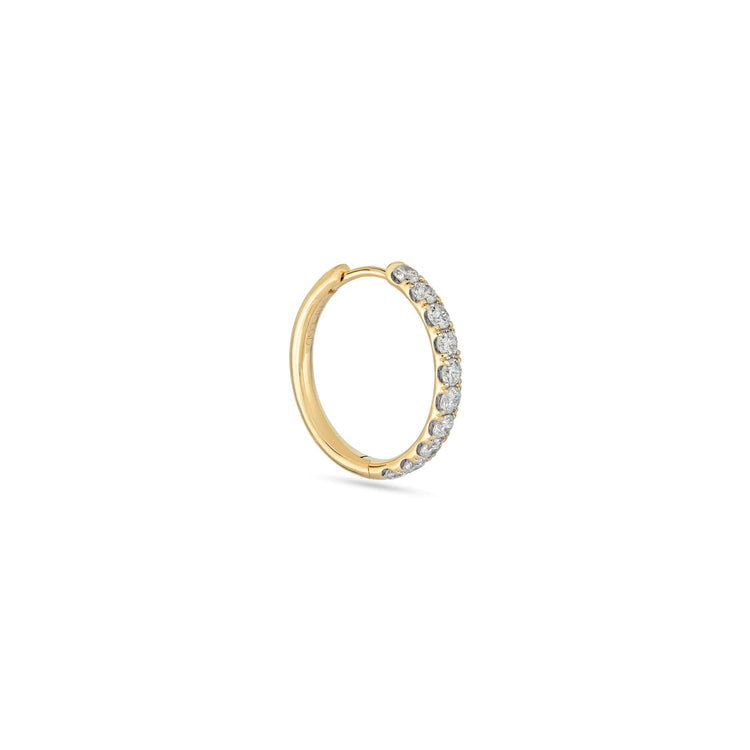 Stone and Strand 14K Yellow Gold Lab-Created Bold Hoops Side Single Image