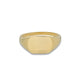 Stone and Strand 14K Yellow Gold Chunky Signet Ring Front Image