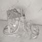 Still life image of Big Hearted Puffed Necklace with Stone and Strand silver jewelry